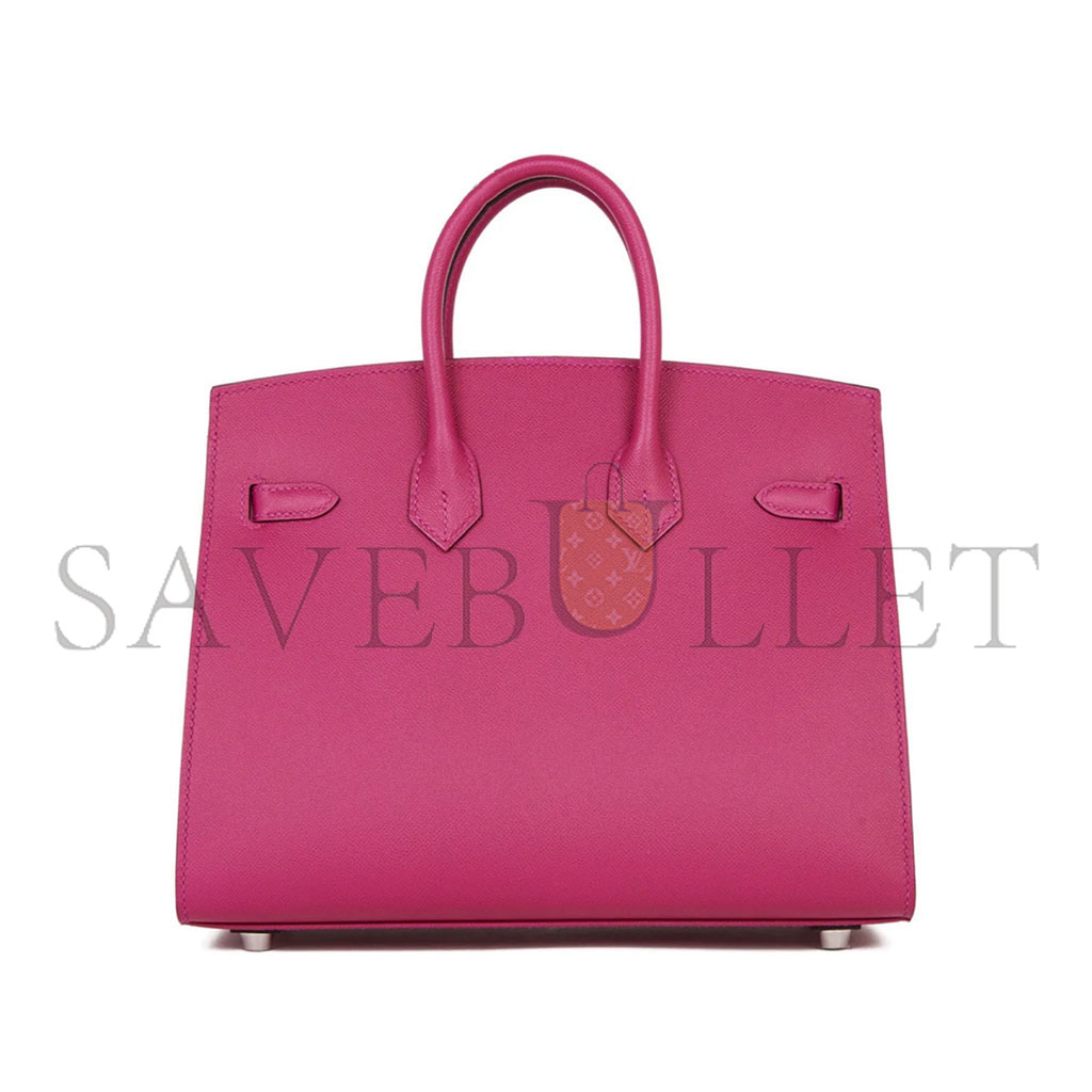 HERMES MASTER BIRKIN 30 EPSOM LEATHER MAGNOLIA PINK SILVER BUCKLE LUXURY BAG BK30L3TGSS (30*23*15cm)